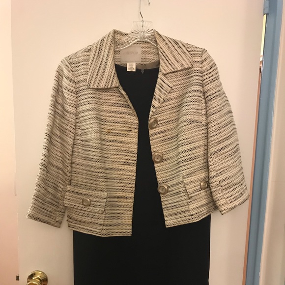 2 pc sleeveless dress w jacket - Picture 1 of 3